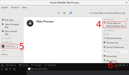 WebExtension development for Android in Firefox WebIDE